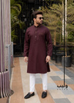 Old Burgundy Pattern Design Panjabi