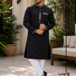 Black Embroidery Panjabi
