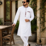 White Embroidery Panjabi