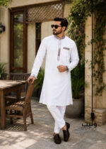 White Embroidery Panjabi