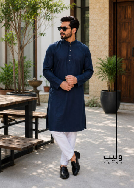 51% OFF + Buy 1 Get 1 Free- Yankees Blue Stripe Crack Panjabi