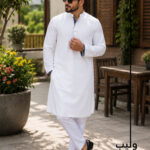 51% OFF + Buy 1 Get 1 Free- Traffic white Allover Crack Panjabi