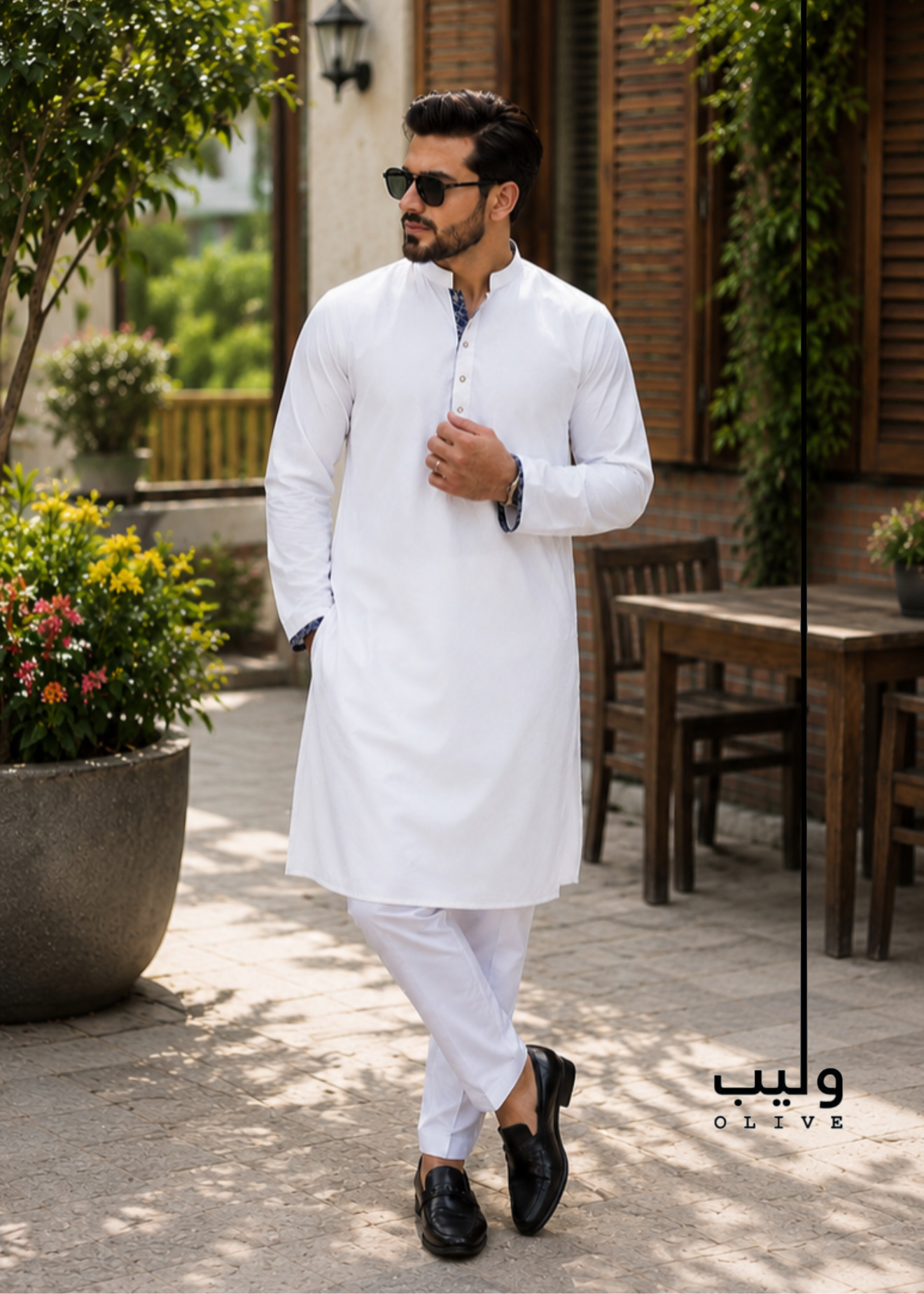 4C7B73B9-AFE5-4E17-A49B-089096449760 51% OFF + Buy 1 Get 1 Free- Traffic white Allover Crack Panjabi - Image 1