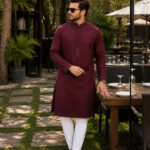 Purple Violet Trendy Premium Panjabi