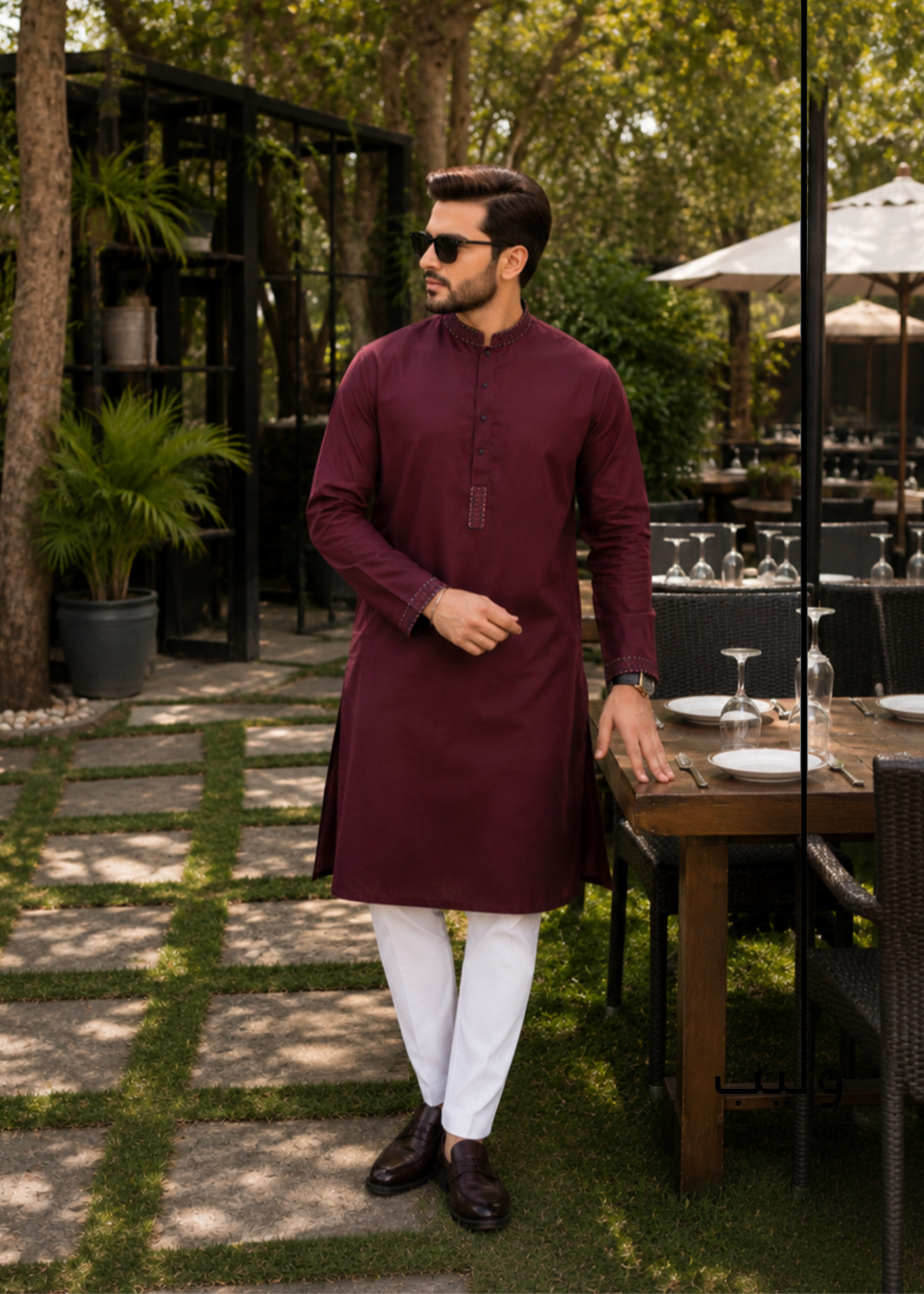9CF65016-B542-4C8A-9A83-454B5372D83D Purple Violet Trendy Premium Panjabi - Image 1