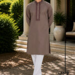 Sand Stone Traditional Embroidery Panjabi