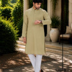 Green Beige Minimal Design Panjabi