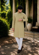 Green Beige Minimal Design Panjabi