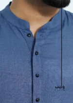 Denim Blue Katua Shirt - Image 2
