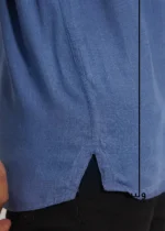 Denim Blue Katua Shirt - Image 3