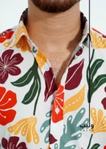 Floral White Hawaii Shirt - Image 3