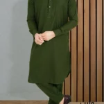 Pine Tree Green Crafted Triangle Dot Kabli