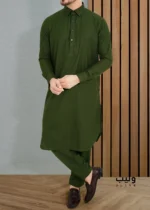 Pine Tree Green Crafted Triangle Dot Kabli