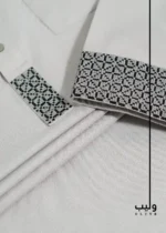 Vibrant Silver Geometric Panjabi - Image 2