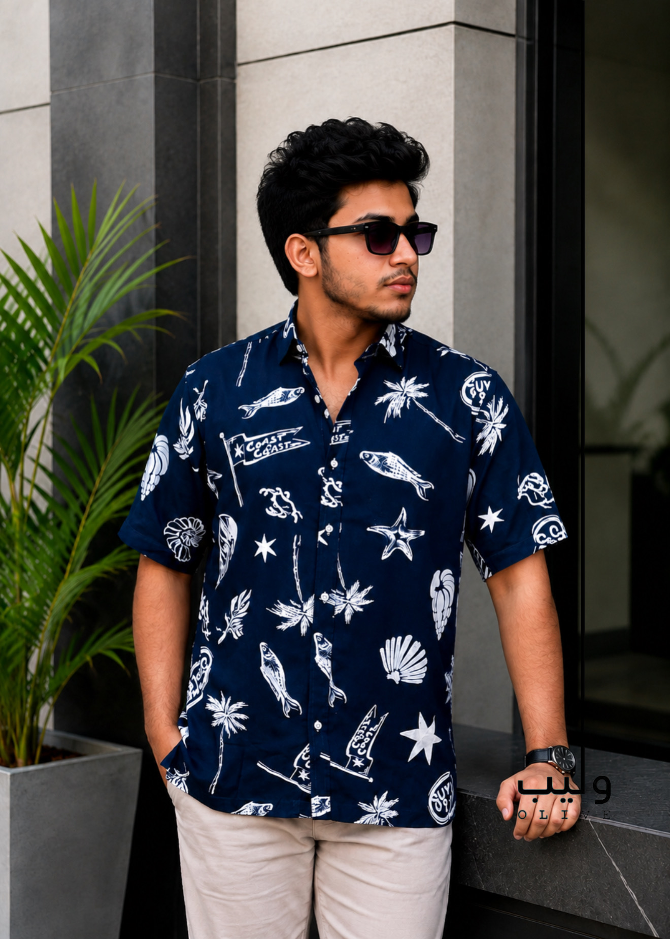 4919EB41-A73F-4ED2-97FF-ECF8F6624A6F Blue Snail Hawaii Shirt - Image 1