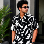 Monochrome Printed Hawaii Shirt