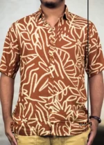 Botanical Line Art Hawaii Shirt - Image 2