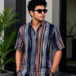 Vertical Striped Hawaii Shirt