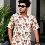 Tropical Leaf Print Hawaii Shirt