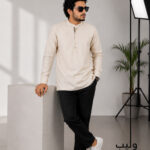 Pearly Cream Dot Katua Shirt