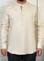 Pearly Cream Dot Katua Shirt - Image 2