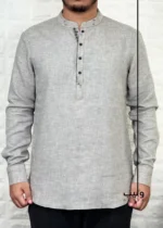 Vibrant Silver Katua Shirt - Image 2