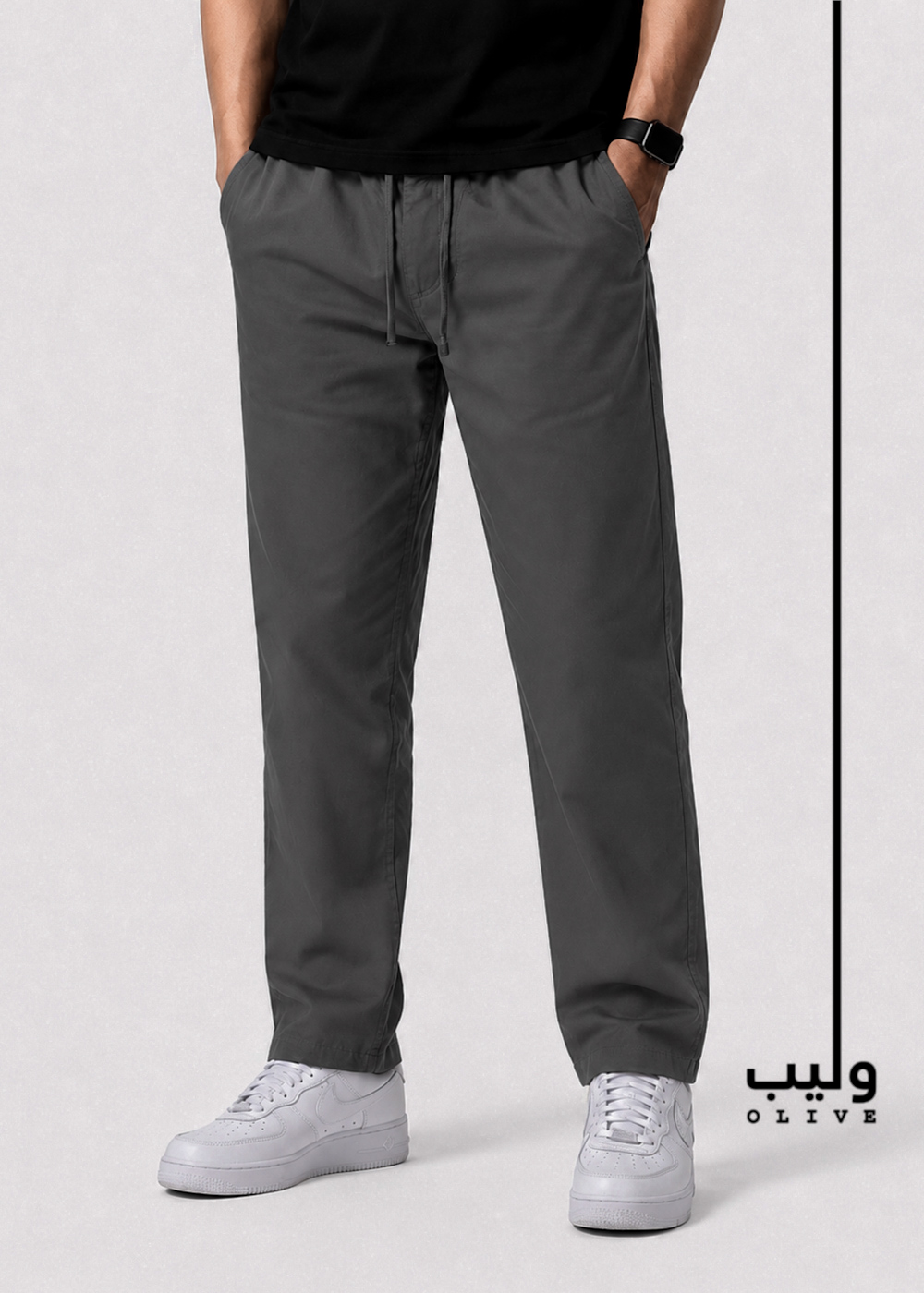 A5EE08A3-1F1A-469C-8457-8EC32968F131 Ash Gray Trouser - Image 1