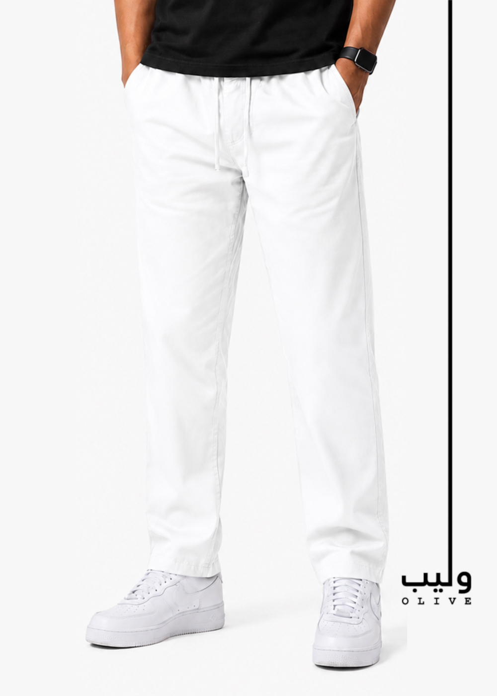 E3765B1C-D619-4108-894E-ED5DA9548704 Optical White Trouser - Image 1
